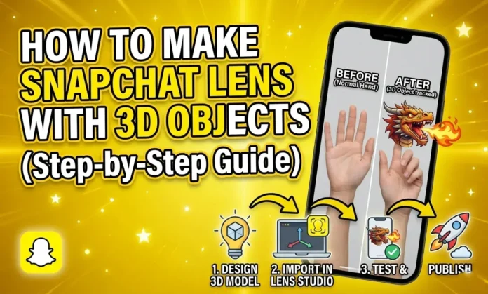 How to Make Snapchat Lens with 3D Objects in Lens Studio (Step-by-Step Guide)