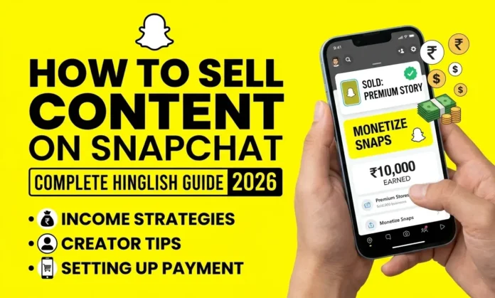How to Sell Content on Snapchat (Complete Hinglish Guide 2026)